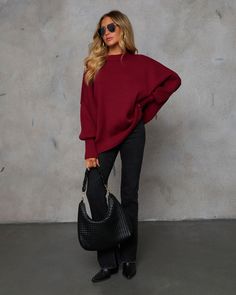 Beat the chill in the Elouise Knit Oversized Pullover Sweater in that features a crew neckline and side hem slits. We designed this to fit cozy and loosely, so size down for a more snug fit! Oversized fit — runs big Crew neckline Cozy long sleeves Thick knit fabric 60% Cotton 40% Acrylic Runs Large Oversized Solid Color Long Sleeve Sweater, Chic Orange Long Sleeve Sweater, Oversized Long Sleeve Mustard Sweater, Orange Relaxed Fit Long Sleeve Sweater, Orange Long Sleeve Knit Sweater, Western Wear Dresses, Oversized Pullover, Wrap Sweater, Black Friday Shopping