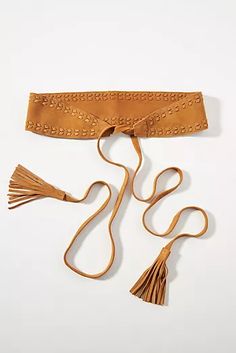 Belt Ideas, Ethnic Bag, Waist Belts, Concept Clothing, Classic Trench Coat, Free People Clothing Boutique, Wrap Belt, Suede Tassel, The Fringe