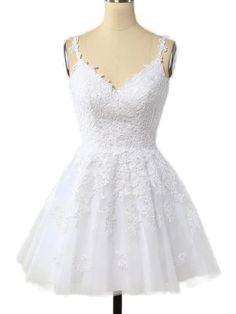 V Neck White Appliques A-line Short Princess Dress Quincenera Dama Dresses White, Princess Quinceanera Dresses White, Damas White Dresses, White Dama Dresses, Damas Dresses For Quince, Sequin Prom Dresses Mermaid, Short Princess Dress, Damas Dresses, Prom Dress Trends