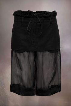 Sophie Bille Brahe, Skirt Shorts, Silk Shorts, Layered Skirt, Martin Margiela, Color Swatch, Midi Skirts, Boots For Sale, Black Shorts