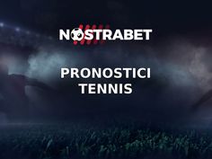 the words nostabet pronotstici tennis on a dark background