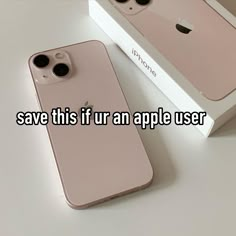 an iphone with the text save this if an apple user