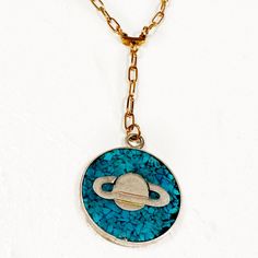 You love to milk every magical moment in your life, which is why you love this 1970’s vintage 925 sterling silver Taxco medallion with crushed turquoise details! Adjustable from 16"-18" “I LOVE IT WITH MY WHOLE HEART” GUARANTEE: In our jewelry, we use 14k gold filled, sterling silver, and solid brass as well as vintage components that have stood the test of time! These antique components are of high quality and have lasted for many decades - many even centuries! You can trust that if it still lo Retro Sterling Silver Jewelry Gift, Retro Sterling Silver Jewelry For Gift, Nickel-free Round Pendant Jewelry For Vintage Collection, Nickel-free Retro Jewelry For Anniversary, Retro Nickel Free Jewelry For Anniversary, Collectible Retro Pendant Jewelry, Retro Collectible Pendant Jewelry, Retro Nickel Free Jewelry For Gifts, Adjustable Sterling Silver Jewelry With Vintage Charm