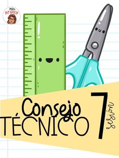 an image of a pencil and ruler with the words consejo tecnico on it