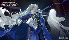 Long White Hair, Anime Monsters, Character Board, Concept Art Character