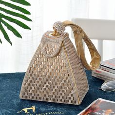 Diamond Clutch, Summer Clutch, Luxury Party, Party Handbags, Bridal Bag, Rhinestone Clutch, Party Clutch, Gold Handbags, Luxury Designer Handbags