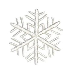 a white snowflake on a white background