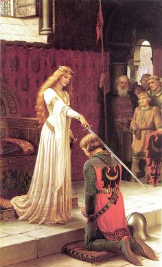 Accolade by Edmund Blair Leighton - complete - Category:Accolade by Edmund Blair Leighton - Wikimedia Commons The Accolade, Era Victoria, Pre Raphaelite Art, Rennaissance Art, Art Ancien, Pre Raphaelite, Classic Paintings, Romantic Art, 판타지 아트