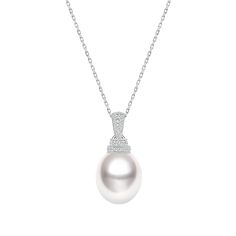 Teardrop-shapedSouth Sea saltwater cultured pearl 18K solid gold, and diamonds Size: 1 pearl 11-12 mm, 1pc Weight of diamonds: 40 diamonds, around 0.18 carats in total Chain length: 42cm + 3cm (adjustable) Handpicked of every pearl, only the top 1% of pearls are selected Handcrafted Lifetime warranty Luxury Briolette Pearl Necklace For Formal Occasions, Luxury Teardrop Pearl Necklace, Formal Pear-shaped Pearl Necklace, Luxury Pear-shaped Pearl Drop Necklace, Luxury Drop Pearl Necklace, Formal High Luster Pearl Pendant Necklace, Classic Teardrop White Gold Pearl Necklace, Classic White Gold Teardrop Pearl Necklace, Luxury Pearl Necklace With Teardrop Pendant