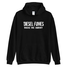 Diesel Truck Hoodie Sweatshirt From Aggressive Thread - Cummins, Duramax, Power Stroke Pastel Hoodie, Black Hooded Sweatshirt, Welcome Poster, Just Run, Proud Of Me, Knit Cuff, Pocket Pouch, Hooded Sweatshirt, Unisex Hoodies