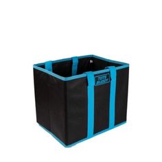 a large black and blue storage bag