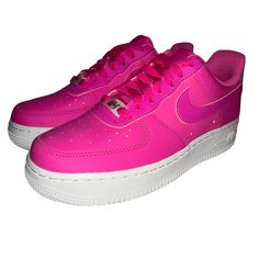 Nike Air Force 1 ‘07 Essential Laser Fuchsia Ao2132-600 Women’s Size 5 Condition Is New Without Box 100% Authentic Items, Hard To Find Items! Fast Shipping We Ship Within 1-3 Business Days (Excludes Saturday, Sunday, And Holidays) From Receipt Of Payment. We Provide A Discount For Multiple Items Purchased. Tracking Information Will Be Sent For All Purchases Within 24-72 Hours Of Payment. Emails Are Answered Within 48 Business Hours (This Excludes Weekends, And/Or Holidays). K. Pink Nike Air Force 1 With Round Toe, Nike Air Force 1 Pink With Round Toe, Pink Nike Air Force 1 With Air Max Cushioning, Pink Low-top Custom Sneakers For Sports, Pink Low-top Custom Sneakers With Boost Midsole, Sporty Nike Air Force 1 In Pink For Sports, Pink Nike Custom Sneakers For Sports, Nike Custom Pink Sneakers For Sports, Custom Pink Sneakers With Air Max Cushioning