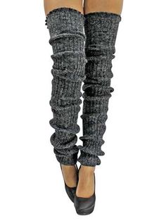 Slouchy Thigh High Knit Dance Leg Warmers – Luxury Divas Slouchy Leg Warmers, Dance Leg Warmers, Grey Leg Warmers, Long Leg Warmers, Gray Leg Warmers, Jeans Pumps, Thigh High Leg Warmers, Cable Knit Leg Warmers, Knit Leg Warmers