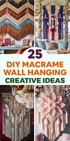 25 diy macrame wall hanging creative ideas for home decor and crafts - cover