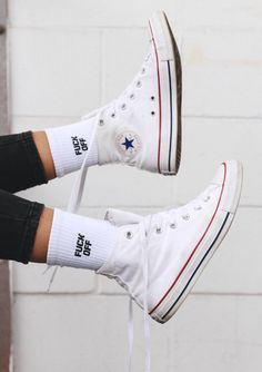 Brianne Worth, Converse Wallpaper, Rainbow Clothing, Tennis Vans, E Girl Style, White Converse Outfits, Gym Sneakers, Smartwool Socks