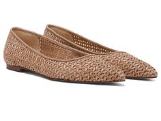 Sam Edelman Wanda - Women's Shoes : Warm Tan : Style your all outfits with the trendy Sam Edelman Wanda flats. Leather upper. Synthetic lining and insole. Slip on closure. Pointed toe. Synthetic outsole. Imported. Measurements: Weight: 6 oz Product measurements were taken using size 9, width M. Please note that measurements may vary by size. Weight of footwear is based on a single item, not a pair. Spring Leather Sole Slip-on Flats, Beige Closed Toe Flats For Fall, Leather Flats With Woven Sole For Fall, Fall Beige Flats With Leather Sole, Brown Low Heel Flats For Spring, Spring Brown Flats With Low Heel, Brown Almond Toe Flats For Summer, Flats With Woven Sole And Round Toe For Work, Beige Closed Toe Ballet Flats With Textured Sole