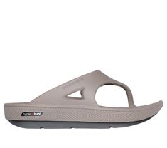 Relax in specialized comfort and style wearing Skechers GO RECOVER Refresh - Contend. This athletic recovery thong sandal features a synthetic upper with premium Hyper Burst foam and Arch Fit support redistributes pressure for impact reduction, plus Luxe Foam cushioning for added comfort. | Skechers Men's GO RECOVER Refresh - Contend Sandals | Medium Width | Patented Skechers Arch Fit contoured footbed with podiatrist-certified arch support | Podiatrist-designed shape developed with 20 years of Athletic Recovery, Recovery Sandals, Summer Clearance Sale, Mens Shoes Sandals, Khaki Fashion, Shoes Flats Sandals, Wide Shoes, Skechers Women, School Shoes