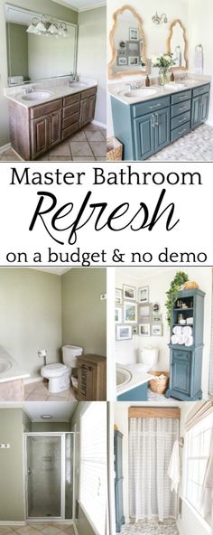 bathroom remodeling on a budget and no demos to make it easier