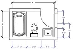 a drawing of a toilet and sink with measurements