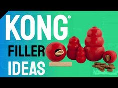 an advertisement for kong's filler ideas, with red pepper and almonds