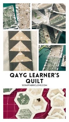 quilting with the words qyg learner's quilts on it