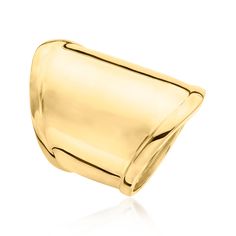 Ross-Simons - 18kt Gold Over Sterling Wide Ring Size 8. A chic look, every time. Spanning the finger at 1 1/8" wide, this stylish ring shines in high-polished 18kt yellow gold over sterling silver. 18kt gold over sterling wide ring. Wide Ring, Stylish Rings, Wide Rings, Chic Look, Ring Size 7, Ring Size, Fine Jewelry, Size 7, Yellow Gold