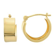 Add a fashionable touch to any ensemble with these Forever 14K 14k gold huggie hoop earrings. Click on this JEWELRY & WATCHES GUIDE to learn about fit, styles, materials and more! Add a fashionable touch to any ensemble with these Forever 14K 14k gold huggie hoop earrings. Click on this JEWELRY & WATCHES GUIDE to learn about fit, styles, materials and more! FEATURES Dimensions: 12.5 mm x 3.5 mm Backings: click-it Nickel free Metal: 14k gold Finish: polished Packaging: boxed Please note, due to t Gold Huggie Hoop Earrings, Huggie Hoop Earrings, Jewelry Earrings Hoops, Gold Finish, Gender Female, Jewelry Watches, Age Group, Jewelry Earrings, Hoop Earrings