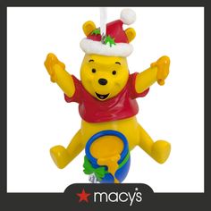 in stock Pooh With Honey Pot, Winnie The Pooh With Honey, Pooh With Honey, Winnie The Pooh Honey, Potted Christmas Trees, Disney Christmas Ornaments, Winnie The Pooh Christmas, Hallmark Christmas Ornaments, Cool Christmas Trees