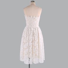 Elegant Lace Patchwork Solid Sleeveless A-Line Party Dress Skater Dress Pattern, Short Lace Dresses, Long Lace Dresses, Trendy Lace Dresses, Lace Dresses For Women, Call Me Pretty, Cute Lace Dresses, Wedding Reception Dresses, Reception Dresses