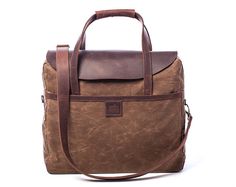 Mens Shoulder Bag, Mens Handbag, Handbag with Shoulder Strap, Canvas Shoulder Bag, Waxed Canvas Handbag Travel Shoulder Bag In Waxed Canvas With Waxed Finish, Travel Laptop Bag With Waxed Canvas Lining, Brown Waxed Canvas Bag With Luggage Sleeve, Brown Waxed Canvas Shoulder Bag With Waxed Finish, Brown Waxed Canvas Weekender Bag, Rectangular Waxed Canvas Bag, Waxed Canvas Laptop Bag With Shoulder Strap, Waxed Canvas Satchel Laptop Bag, Waxed Canvas Satchel Travel Bag