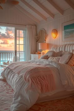 15 Dreamy Pink Coastal Bedroom Ideas: Aesthetic & Beachy Beach Decor For Bedroom, Pink Costal Bedroom, Coastal Bedrooms Pink, Cute Beach Rooms, Aesthetic Beach Bedroom, Summer Bedroom Inspo, How To Make My Room Aesthetic, Cozy Beach Bedroom, Cute Bedroom Pink