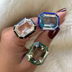 JR0365-PSMCY 'Mélange' Prasiolite & Malachite Inlay Emerald Cut Ring in 18K Yellow Gold. Stone Size: 19.2 x 14.2 mm Approx. Stone Wt: (Prasiolite) 20.93 Carats; (Malachite) 1.72 Carats Luxury Emerald Gemstones With Accent Stones, Luxury Multi-stone Emerald Ring For Gift, Luxury Multi-stone Emerald Ring As Gift, Luxury Multicolor Emerald Gemstone Ring, Luxury Octagon Gemstones For Gifts, Art Deco Multi-stone Emerald Ring As Gift, Art Deco Multi-stone Emerald Ring Gift, Luxury Emerald Gemstones As Gift, Luxury Emerald Gemstones For Gift