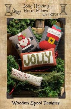 an image of christmas pillows on display