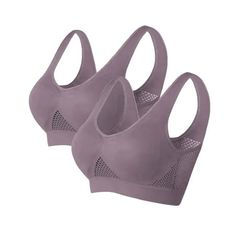 Wycnly Sports Bras for Women 2pcs Plus Size Breathable Comfort No Rims Workout Gym Bralette Elder Full Coverage Seamless Wireless Bras Sports Bras for Women High Support Summer Saving Bras PLEASE NOTE: Our clothes all are designed for Asian figure,which means would be smaller than normal US sizes Colors may be slightly different depending on computer and monitor settings. Please check the Size Chart before order. If you are not sure the size, please send message to us. Product Description: Seaso Bra Pack, Womens Bra, Bras Black, Wireless Bras, Fashion Everyday, Bra Size Charts, Womens Sports, Fitness Wear, Summer Savings