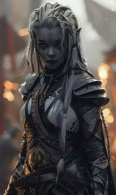 Drow Rogue, Elf Warrior, Anime Elf, Dungeons And Dragons Classes, Alien Character