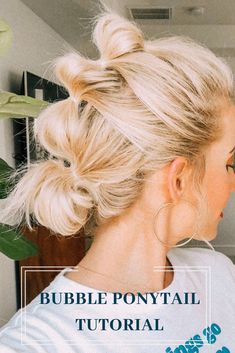 Bubble Ponytail Tutorial, Hair Clip Unique, Jasmine Hair, Ponytail Tutorial, Bubble Ponytail, Work Hairstyles, Unique Gifts For Women, Messy Hairstyles, Messy Bun