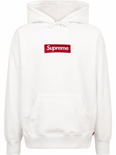 white cotton signature box logo drawstring hood long sleeves front pouch pocket When buying this unisex item, keep in mind that it is graded in standard men's sizing. Pink Supreme Hoodie, Supreme Box Logo Hoodie, Supreme Clothing, Supreme Hoodie, Supreme Logo, Supreme Box Logo, Hoodie White, Box Logo, Hoodie Outfit