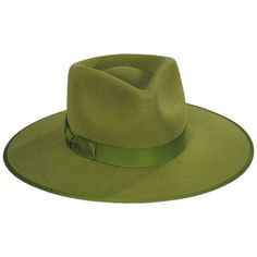 available at #VillageHatShop Adjustable Wide Brim Green Felt Hat, Green Brimmed Felt Hat For Festival, Classic Green Fedora Felt Hat, Artisan Green Fedora Hat, Adjustable Green Wide-brim Fedora, Mens Dress Hats, Hat Stores, Well Dressed Women, Stylish Hats