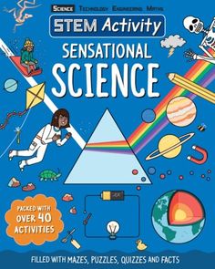 STEM Activity: Sensational Science will inspire your Key Stage 1 and 2 children with a range of fun and educational science activities and puzzles that you can do at home - learn all about atoms, genes, gravity, acids, magnets, and more! Bite-size facts explain the scientific theories, scientists and discoveries behind them, making it easy to home school and keep your children busy while you work from home. Complete the electrical circuits, unscramble the renewable energy sources, spot the differences in the space station, test your magnet knowledge, colour in the shapes to reveal the awesome x-ray! These are just some of the write-in activities featured in STEM Activity: Sensational Science. Also available: STEM Activity: Amazing Maths, STEM Activity: Extreme Engineering and STEM Activity Math Stem Activities, Science Technology Engineering Math, Science Stations, Teachers Thanksgiving, Math Stem, Stem Activity, Science Themes, Stem Learning, Adventure Activities