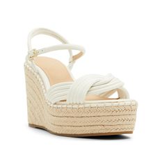 Ted Baker-Amalia Wedge Sandal What more do you need to elevate your summer outfit than the Ted Baker Amalia wedge sandal? The adjustable espadrille sandal boasts an accentuated pearl line-up sandwiched between woven-like toe straps that create an alluring look. A contrasting platform and wedge base exude summer vibes.