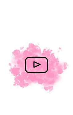 a pink cloud with a black arrow on it and the word youtube written in red