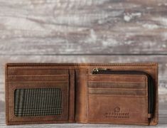 A nice rich look Rustic brown genuine leather wallet which can be personalized engraved outside, Presented in a luxury gift box, this gift set would make the perfect gift for him, anniversary gift, Fathers Day Gift, Birthday gift, Best man, thank you gift and many more special occasions. Personalized Mens Wallet, Minimal Wallet, Boyfriend Personalized Gifts, Black Minimal, Engraved Wallet, Men Wallet, Brown Leather Wallet, Mens Wallet, Personalised Gifts For Him