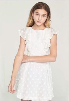 Milly Minis Embroidered Daisy Gauze Ruffle Dress Ruffle Dress Runway, Diy Ruffle Dress, Ruffled Dress Pattern, Dresses Fancy, Runway Dresses