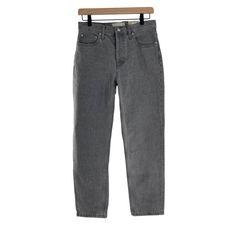 Everlane The 90’s Cheeky Jean In Grey Wash High Rise No Stretch Pal5600 Everlane Casual High Waist Pants, Everlane Jeans, Summer Jeans, Black Denim Jeans, Straight Fit Jeans, Grey Wash, Light Wash Jeans, Light Wash Denim, Straight Leg Pants