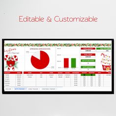 a computer screen with the words edittable and customizable on it next to a cupcake