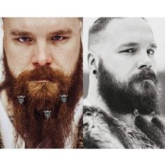 Mens Viking Hairstyles, Beard Styles For Bald Men, Styles For Bald Men, Vikings Runes, Viking Beads, Viking Hairstyles