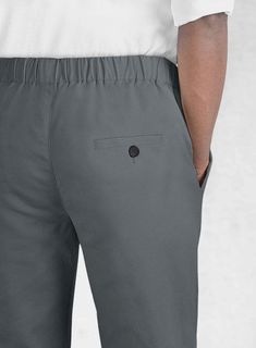 Dressing in summers can have you feeling stuffy and uncomfortable, escape these conditions in style by donning in our Easy Pants Gray Cotton Canvas. Crafted from the pants are soft to feel and highly comfortable, while the unique hue of the outfit will keep you looking stylish throughout the summer, preparing you for any occasion day or night. 
 
 The pants will add a distinctly youthful flavor that will flatter older men and keep you pleasantly cool all day long. 
 
 Look Includes  Elastic Wais Elevate Your Look, Grey Cotton, Hat Sizes, Put On, Cotton Canvas, Cotton Fabric, Dry Clean, Sleeve Length, Elastic