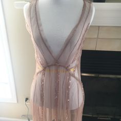 Nwt Beautiful Sequined Sheer Dress, Sexy As Hell! Color Mauve/Dark Pink. Size Medium. I Will Load More Pics Soon. I Didn't Realize When I Took Pics That Posh Crops All Pics At Upload. Glamorous Sheer Sleeveless Mini Dress, Stretch Open Front Party Dress, Beaded V-neck Mini Dress For Night Out, Sheer Dress, Beaded Dress, Dark Pink, Pink Ladies, Colorful Dresses, Womens Dresses