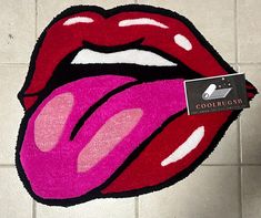 lip shaped rug perfect to decorate any room. Upper Darby, Shaped Rug, Lip Shapes, Lips, United States, Rug, Etsy Uk, Red