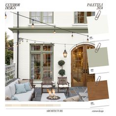 an exterior color scheme for a house